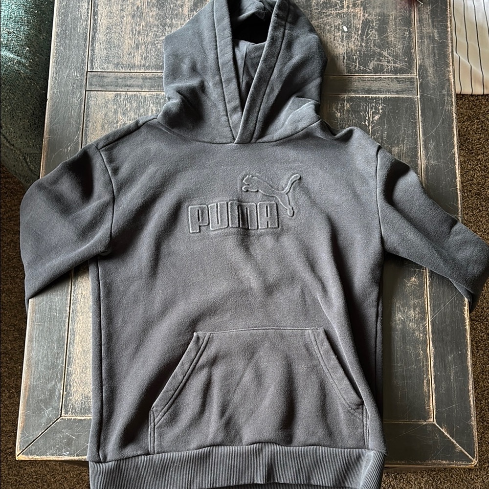 PUMA Men's Black Hoodie Sweater